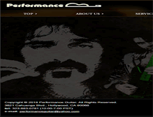 Tablet Screenshot of performanceguitar.com